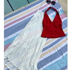 NWT, Free People Red Halter Top – Size XS
